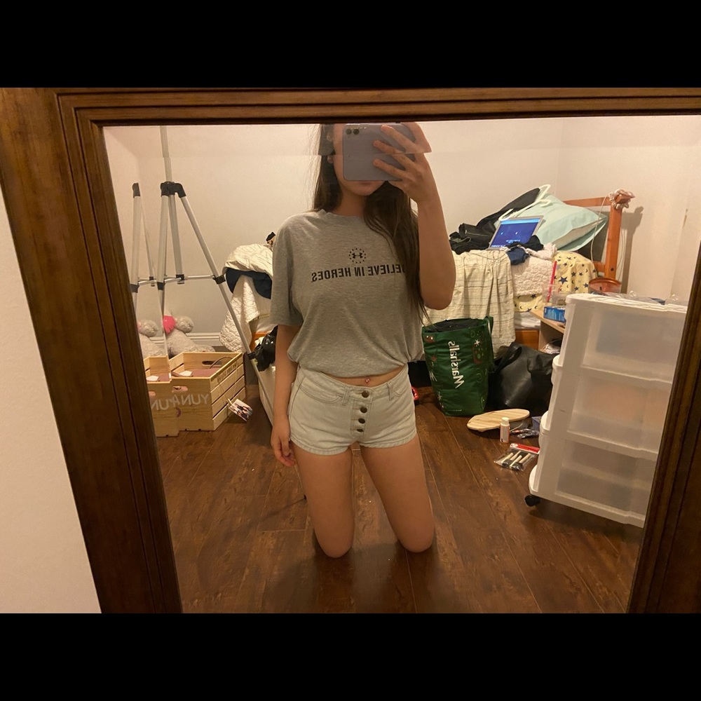 american apparel high waisted shorts